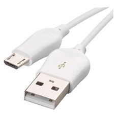 Kabel USB 2.0 A/M - micro B/M 1m bílý, Quick Charge