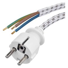 Flexo šňůra opletená 3× 0,75 mm2 pro železo, 2,4 m