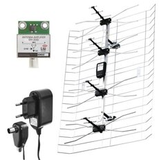 Venkovní anténa EM-030, 0-100 km, DVB-T2, DAB, LTE/4G filtr
