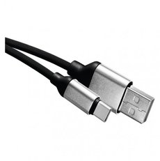 Kabel USB 2.0 A/M - C/M 1m černý