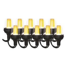 Světelný řetěz LED - 10× party žárovky, 4,5 m, venkovní i vnitřní, vintage