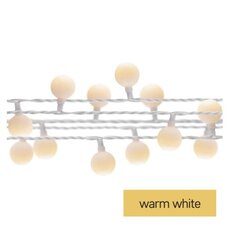 Světelný řetěz LED třešeň - korálky 2,5 cm, 4 m, vnitřní a venkovní, teplá bílá, časovač