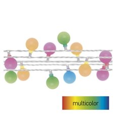 LED světelný třešňový řetěz - koule 2,5 cm, 4 m, vnitřní a venkovní, vícebarevný, časovač