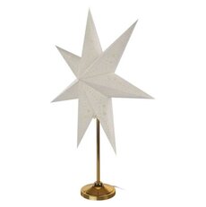 Papírová hvězda LED se zlatým stojanem, 45 cm, interiér