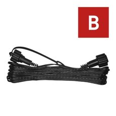 Prodlužovací kabel pro připojení řetězů Standardní černý, 10 m, venkovní i vnitřní