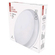 Stojací lampa LED Dori, kulatá. bílá 18W neutr.b., IP54