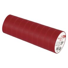Izolační páska z PVC 19 mm / 20 m červená