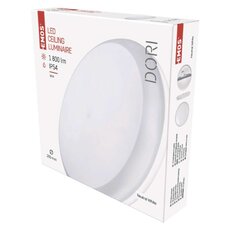 Stojací lampa LED Dori, kulatá. bílá 18W neutr.b., IP54