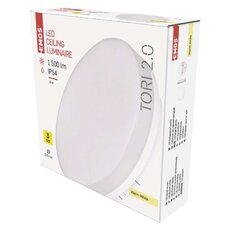 LED svítidlo TORI, kulaté bílé 15W teplá bílá, IP54