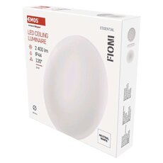 LED prisadené svietidlo FIONI, kruhové biele 24W, IP44, neutrálna biela