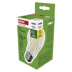 LED žiarovka Filament A60 A CLASS/ E27 / 5 W (75 W) / 1 060 lm / neutrálna biela