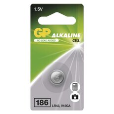 Alkalická knoflíková baterie GP LR43 (186F)