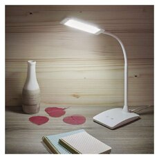 Stolní lampa LED Eddy, bílá