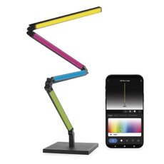 GoSmart LED stojaca lampa, čierna, 175 cm, teplá biela / RGBIC WiFi