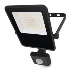 LED reflektor VISIO s pohybovým čidlom, 30 W, neutrálna biela, čierný