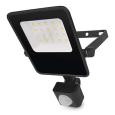 LED reflektor VISIO s pohybovým čidlom, 10W, neutrálna biela, čierný