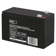Bezúdržbový olověný akumulátor 12 V/7 Ah, faston 4,7 mm
