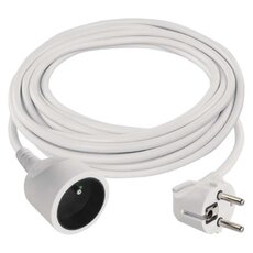 Prodlužovací kabel 5 m / 1 zásuvka / bílá / PVC / 1 mm2