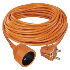 Prodlužovací kabel 20 m / 1 zásuvka / oranžová / PVC / 250 V / 1,5 mm2