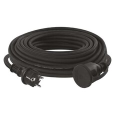 Venkovní prodlužovací kabel 25 m / 1 zásuvka / černý / pryž-neopren / 250 V / 2,5 mm2