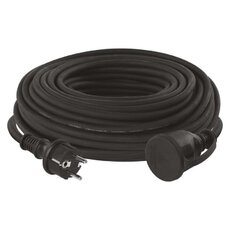 Venkovní prodlužovací kabel 30 m / 1 zásuvka / černý / pryž-neopren / 250 V / 1,5 mm2