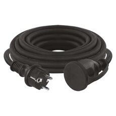 Venkovní prodlužovací kabel 5 m / 1 zásuvka / černý / pryž-neopren / 250 V / 1,5 mm2