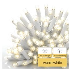 Profi LED spojovací řetěz blikající bílý - cencúle, 3 m, venkovní, teplá bílá