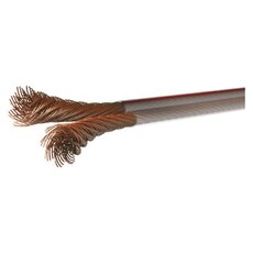 Nestíněný dvojitý kabel 2×2,5 mm průhledný, 100 m