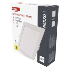 LED vstavané svietidlo NEXXO, štvorec, biely, 12W, neutrálna biela