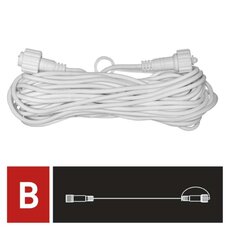 Prodlužovací kabel pro připojení řetězů Profi bílý, 10 m, venkovní i vnitřní