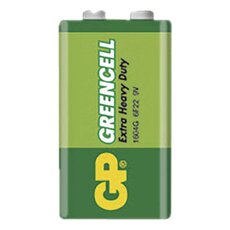Zinko-chloridová baterie GP Greencell 6F22 (9V)
