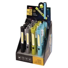 COB LED + LED ruční lampa P3897, 230 lm, 3× AAA, 16 ks