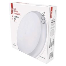 Stojací lampa LED Dori, kulatá. bílá 24,5W neutr.b., IP54