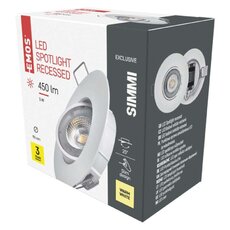 LED reflektor Exclusive white, kruh 5W teplá bílá