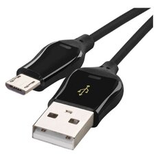 Kabel USB 2.0 A/M - micro B/M 1m černý, Quick Charge