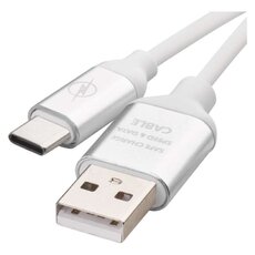 Kabel USB 2.0 A/M - C/M 1m bílý