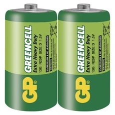 Zinko-chloridová baterie GP Greencell R20 (D)