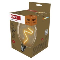 LED žiarovka DECO CG125A / E27 / 4,5 W (24 W) / 240 lm / flame