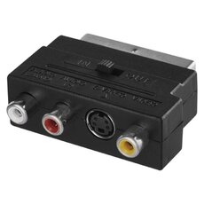SCART na 3× CINCH + adaptér SVHS