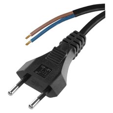 Flexo PVC šňůra 2 × 0,75 mm2, 2 m, černá