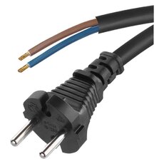 Flexo gumová šňůra 2 × 1 mm2, 5 m, černá