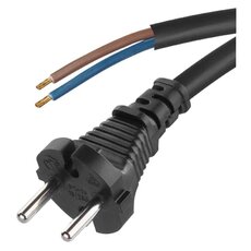 Flexo gumová šňůra 2×1,5 mm2, 5 m, černá