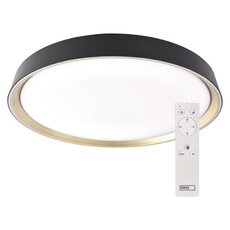 LED nástenné svietidlo ILVI, kruhové 45 W, stmievanie + CCT, čierna + šampanská