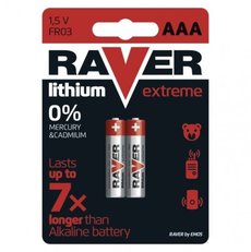 Lithiová baterie RAVER FR03 (AAA)