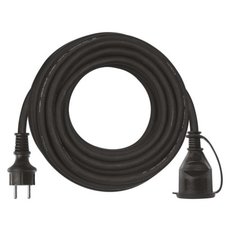 Venkovní prodlužovací kabel 10 m / 1 zásuvka / černý / pryž-neopren / 250 V / 2,5 mm2