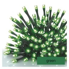 Standardní LED spojovací vánoční řetěz, 10 m, venkovní i vnitřní, zelený