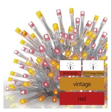 Standardní spojovací řetěz LED pulzující - cencely, 2,5 m, venkovní, červená/vínová