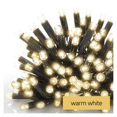 Profi LED spojovací řetěz černý - cencúle, 3 m, venkovní, teplá bílá