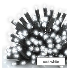 Profi LED spojovací řetěz černý - cencúle, 3 m, venkovní, studená bílá