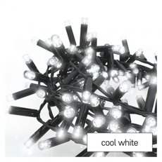 Profi LED spojovací řetěz černý - klastr, 3 m, vnitřní i venkovní, studená bílá